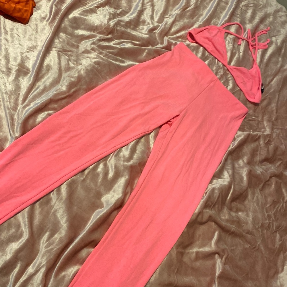 Pink 2 piece set worn once